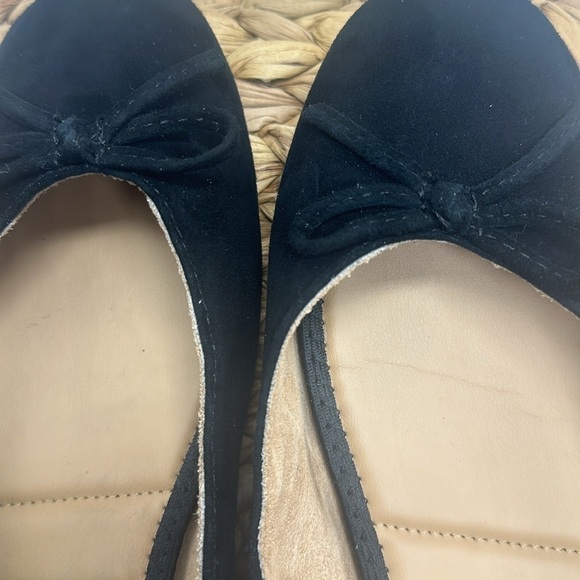 Me Too Skylar Black Bow Vamp Genuine Suede Ballet Flats Size 9.5 - Picture 6 of 9